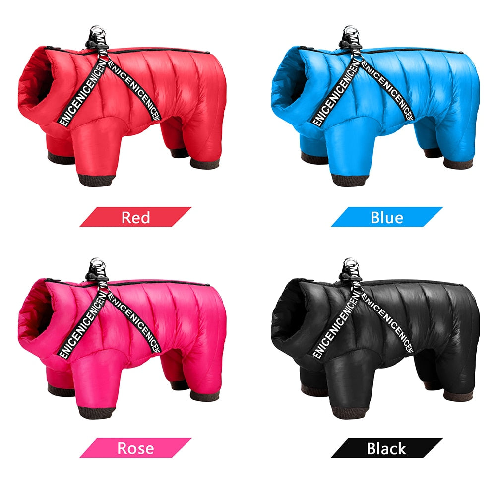 Super Warm Dog Coat With Harness