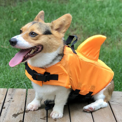 Shark Fin Design Adjustable Dog Life Jacket