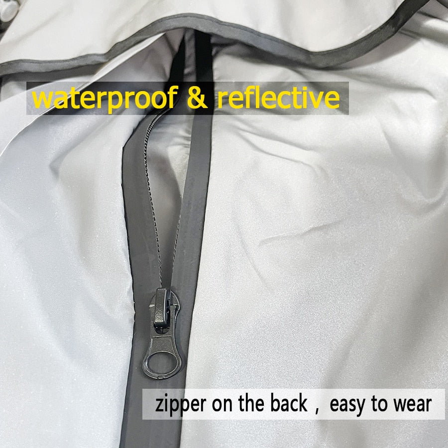 Reflective All-weather Waterproof Dog Rain Coat
