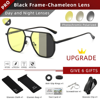 Fashion Aluminum Photochromic Sunglasses