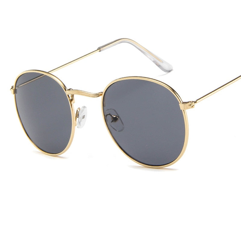 Metal Small Round Sunglasses for Woman