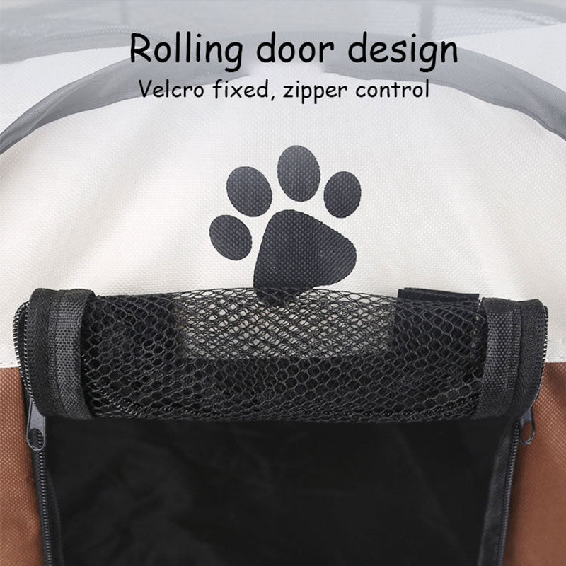 Travel Buddy: Portable Pet Playpen for Adventurous Dogs and Their Companions