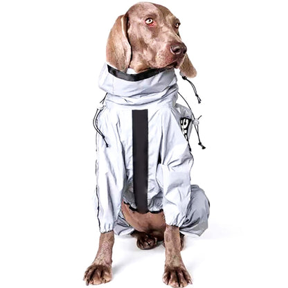 Reflective All-weather Waterproof Dog Rain Coat