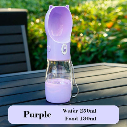 Portable Dog Water Bottle Food & Water Container