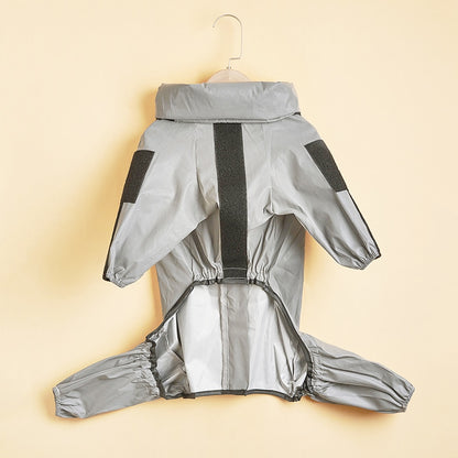 Reflective All-weather Waterproof Dog Rain Coat