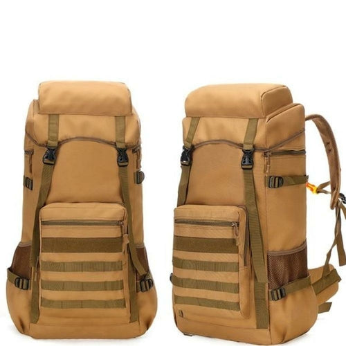 70L Waterproof Outdoor Camping & Hiking Backpack - Military Style