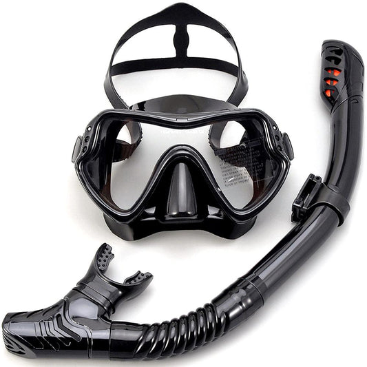 Anti-fog diving goggles snorkel set