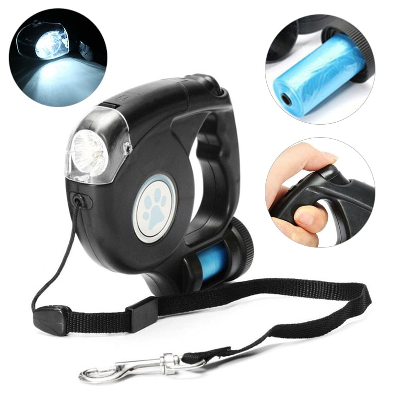 Garbage Bag Automatic Pet Leash for Dogs