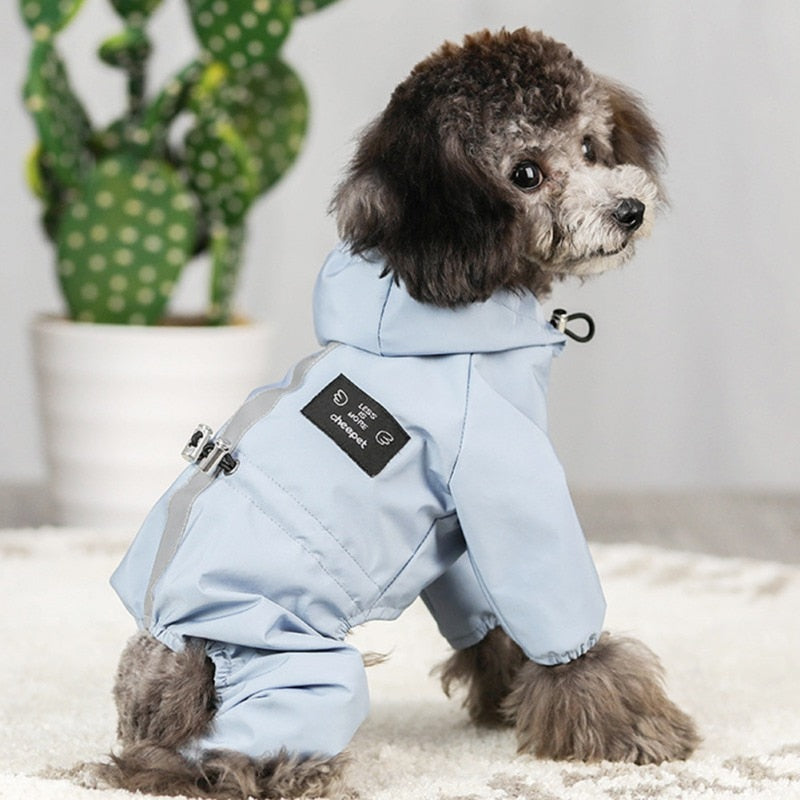 Waterproof Mesh Breathable Dog Raincoat