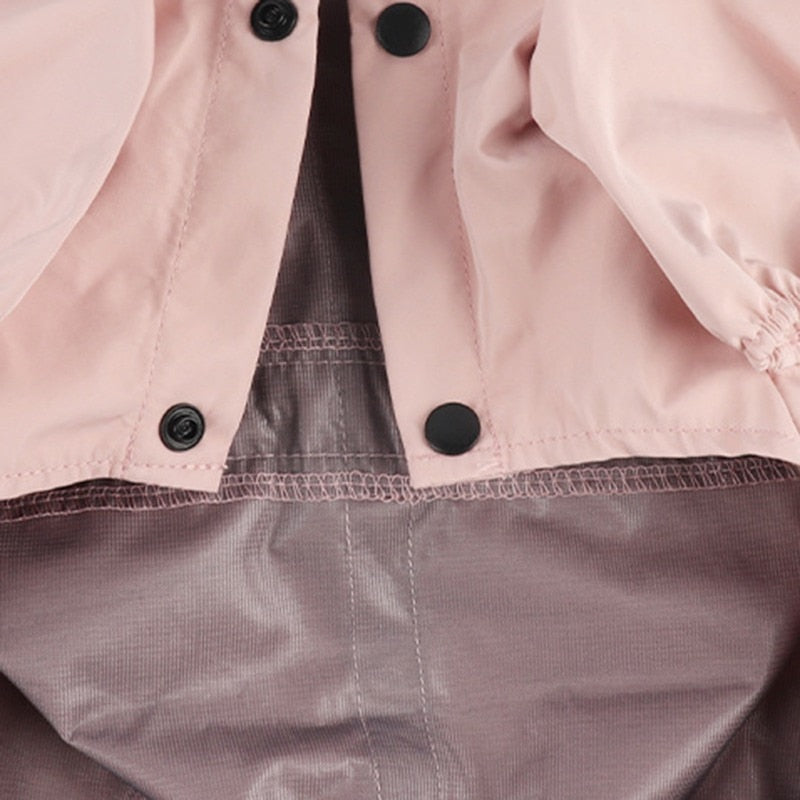 Waterproof Mesh Breathable Dog Raincoat