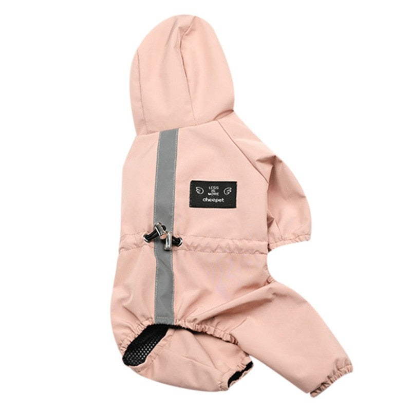 Waterproof Mesh Breathable Dog Raincoat