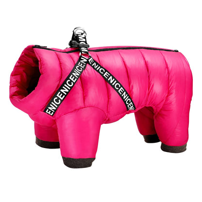 Super Warm Dog Coat With Harness