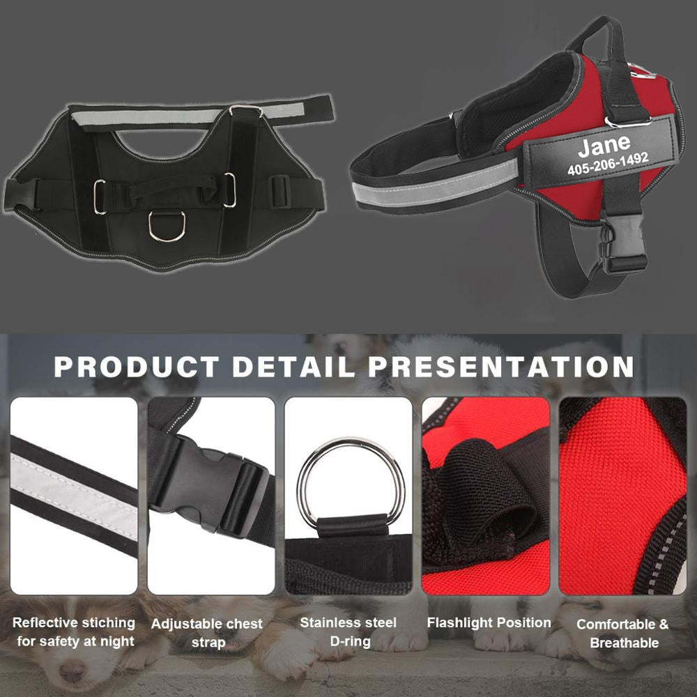 Reflective Adjustable Dog Harness Vest
