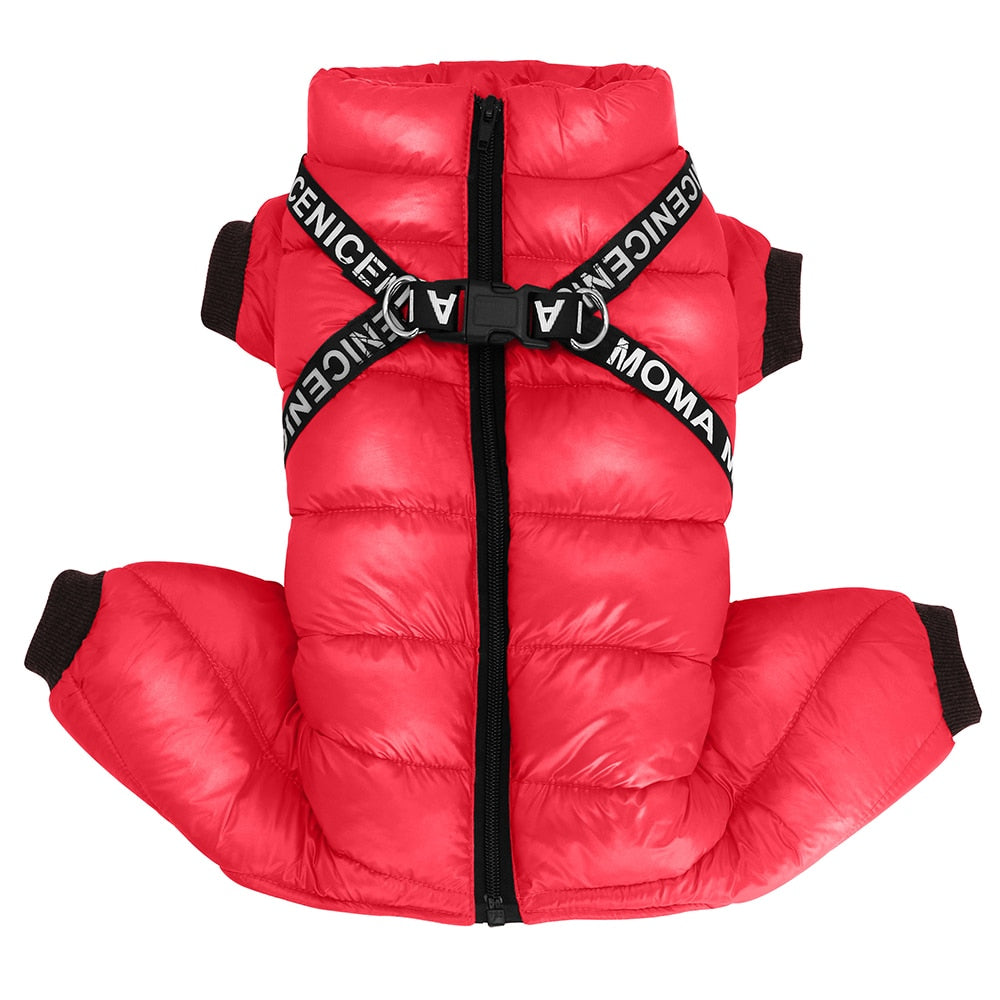 Super Warm Dog Coat With Harness