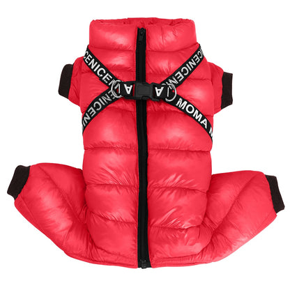Super Warm Dog Coat With Harness