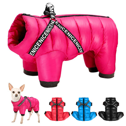 Super Warm Dog Coat With Harness