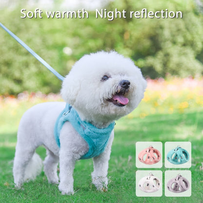Winter Warm Fur Pet Dog Harness
