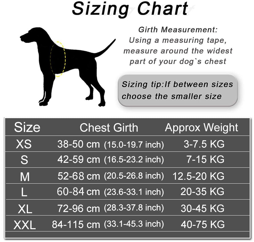 Reflective Adjustable Dog Harness Vest