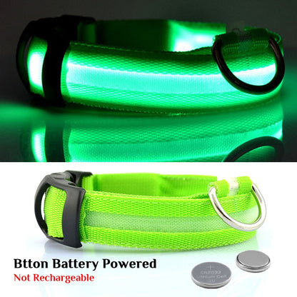 LED Waterproof Adjustable Dog Night Light Collar