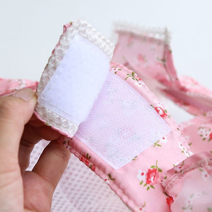 Floral Printed Harness Leash Set
