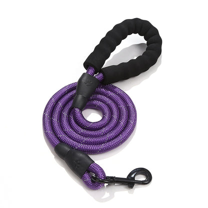 Comfortable Reflective Strong Dog Leash with Waste Bag Holder