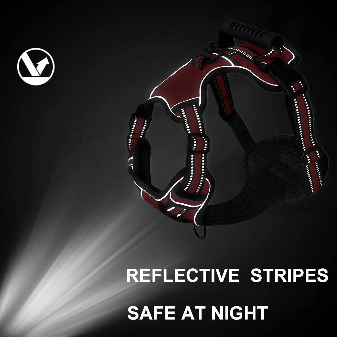 Reflective Breathable Adjustable Pet Harness