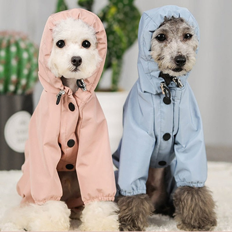 Waterproof Mesh Breathable Dog Raincoat