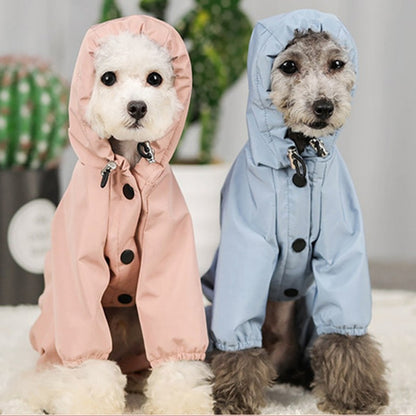 Waterproof Mesh Breathable Dog Raincoat
