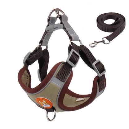 Reflect Light Dog Harness And Leash set