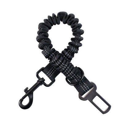 Reflective Safety Dog Seatbelt with Elastic Buffer - Suitable for Small, Medium, and Large Dogs
