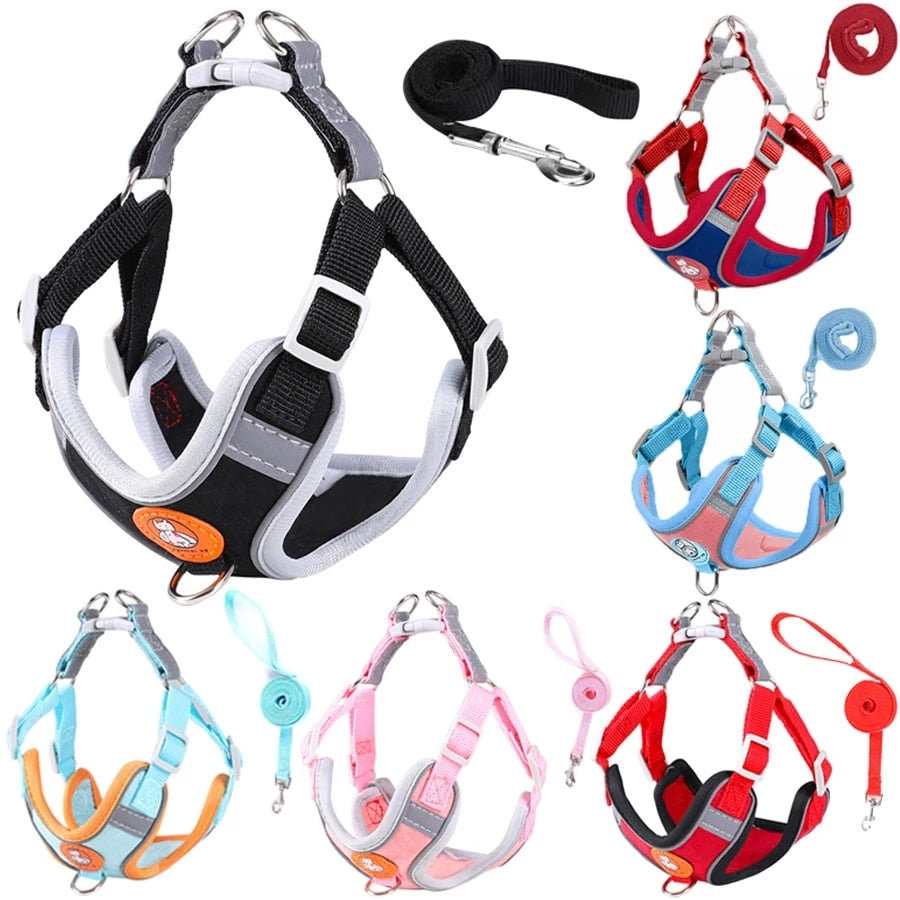 Breathable Reflective Harness and/or Harness and Leash Set