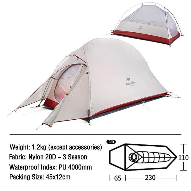 20D Camping Waterproof Travel Tent