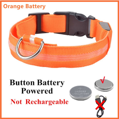 Adjustable Flashing Rechargeable Luminous Collar