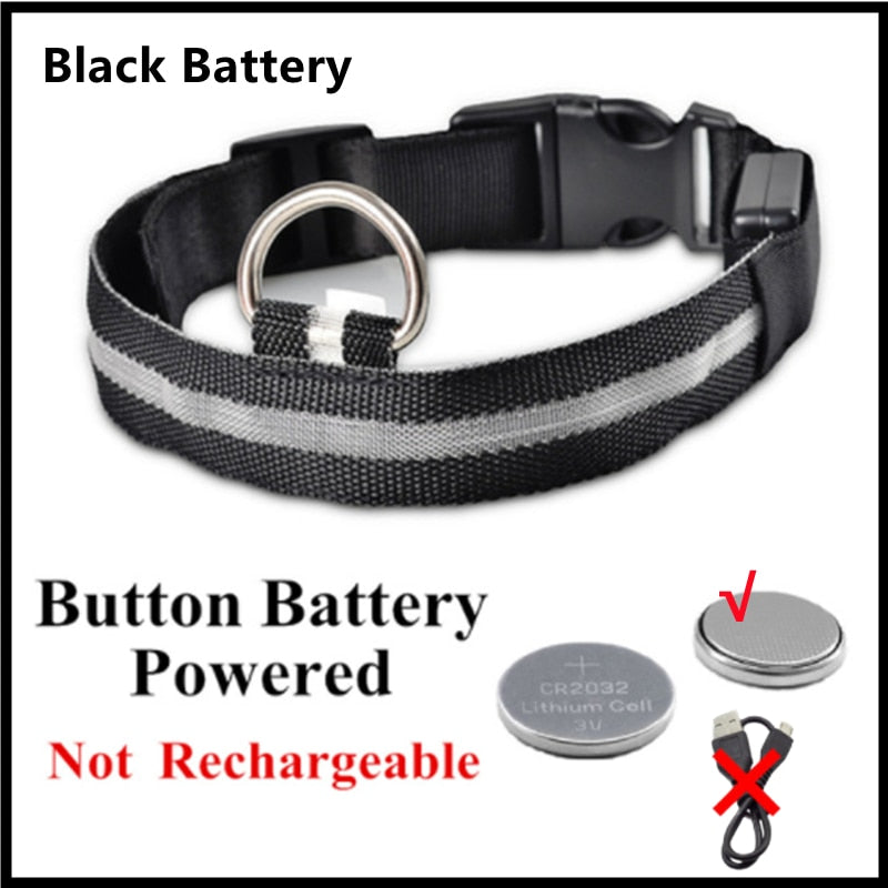 Adjustable Flashing Rechargeable Luminous Collar