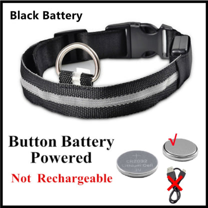 Adjustable Flashing Rechargeable Luminous Collar