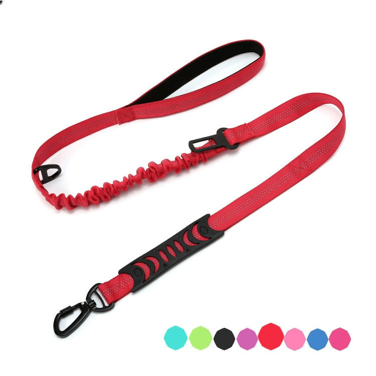 Double Handle Reflective Multifunction Dog Leash - 4-in-1 Heavy Duty Design
