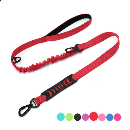 Double Handle Reflective Multifunction Dog Leash - 4-in-1 Heavy Duty Design