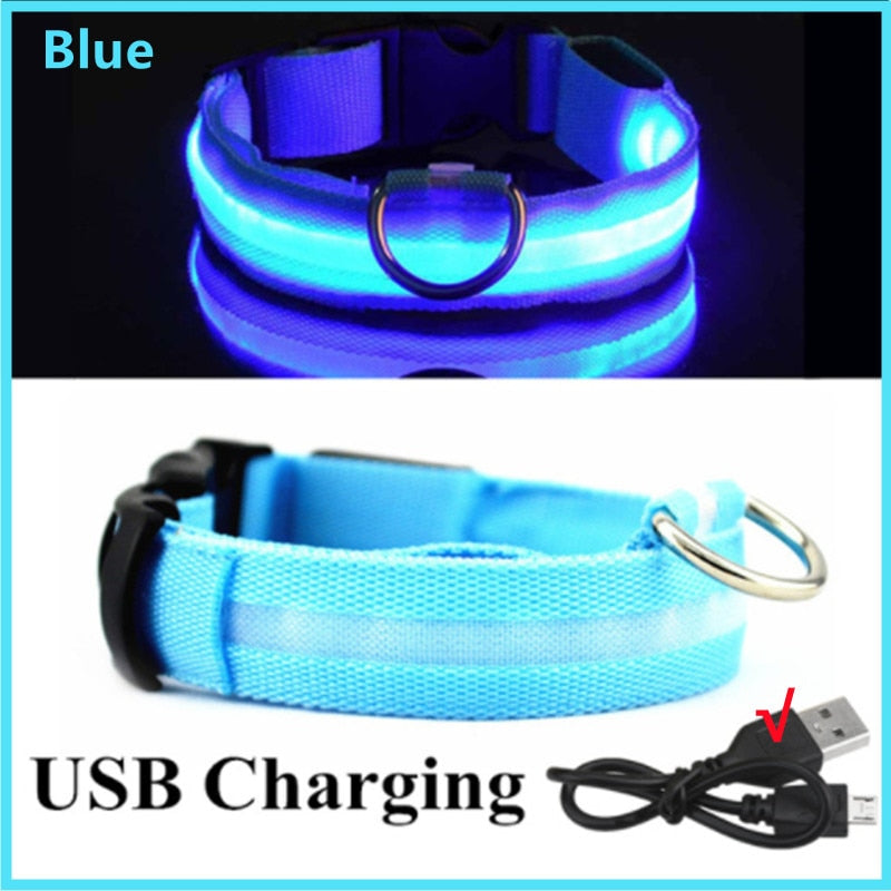 Adjustable Flashing Rechargeable Luminous Collar
