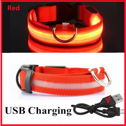 Adjustable Flashing Rechargeable Luminous Collar