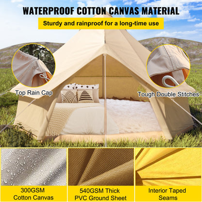 Waterproof Cotton Canvas Bell Tent