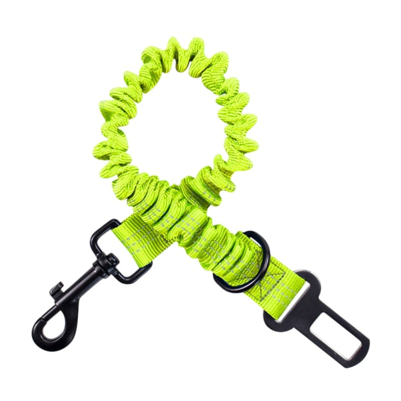 Reflective Safety Dog Seatbelt with Elastic Buffer - Suitable for Small, Medium, and Large Dogs