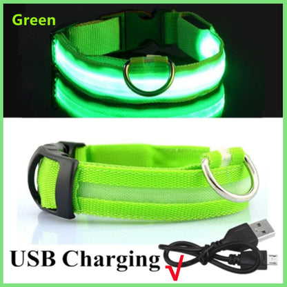 Adjustable Flashing Rechargeable Luminous Collar