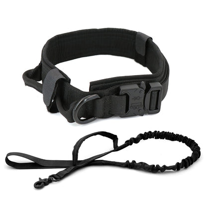 PETRAVEL Adjustable Tactical Dog Collar & Leash Set
