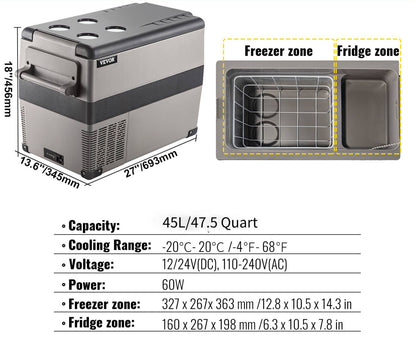 Portable fridge or Ice Box for Camping (Car/Generator Powered)