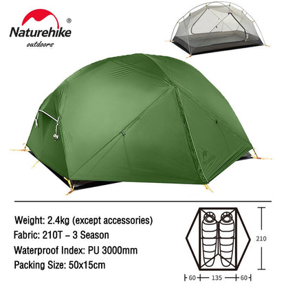 20D Ultralight Backpacking Travel Tent