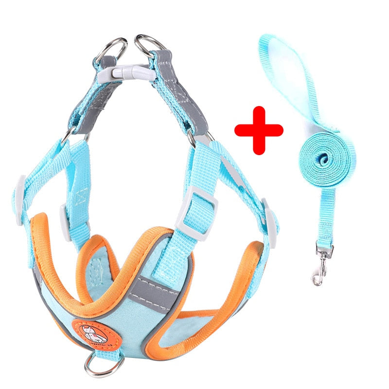 Breathable Reflective Harness and/or Harness and Leash Set