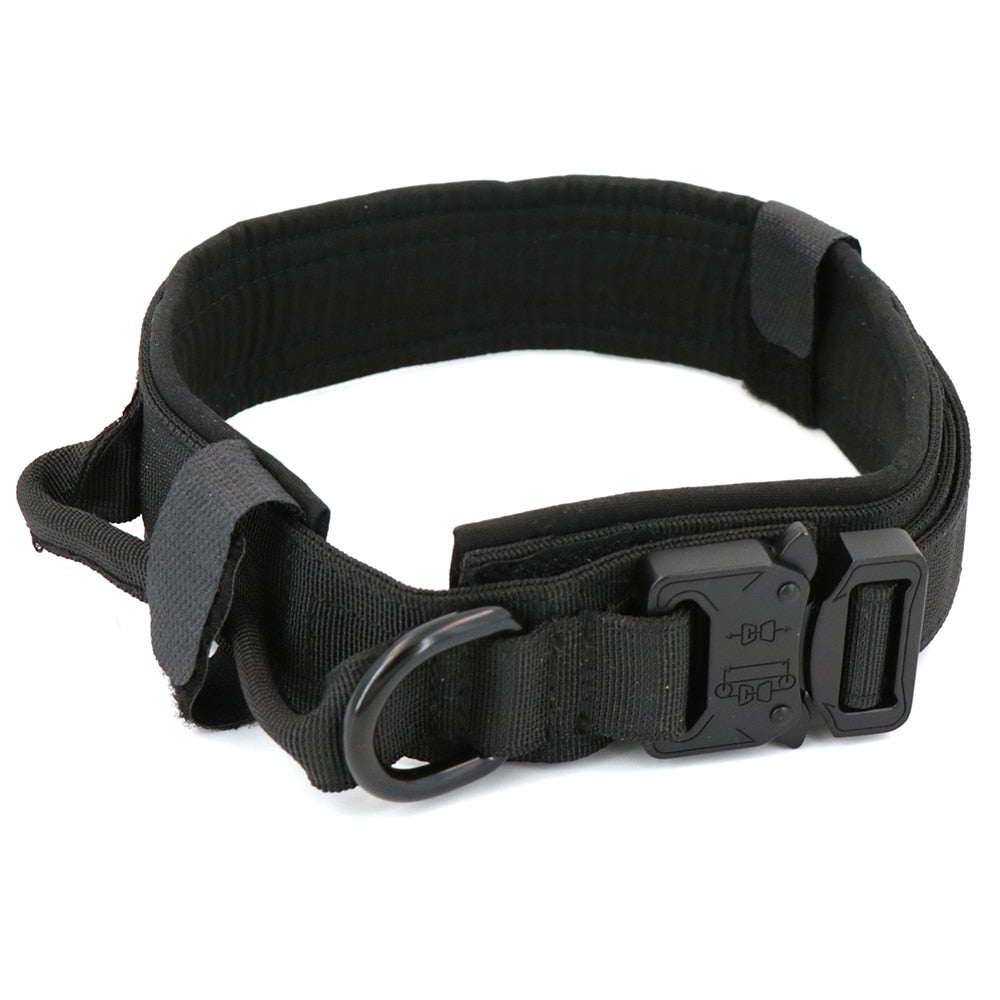 PETRAVEL Adjustable Tactical Dog Collar & Leash Set