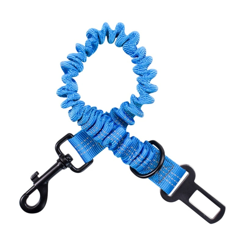 Reflective Safety Dog Seatbelt with Elastic Buffer - Suitable for Small, Medium, and Large Dogs