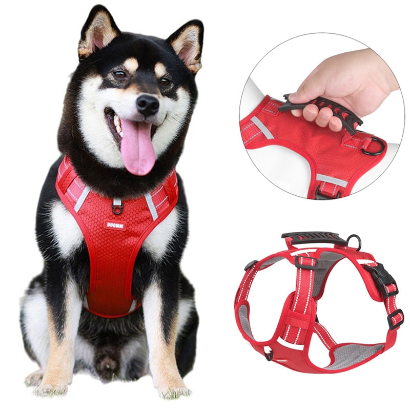 Reflective Breathable Adjustable Dog Harness