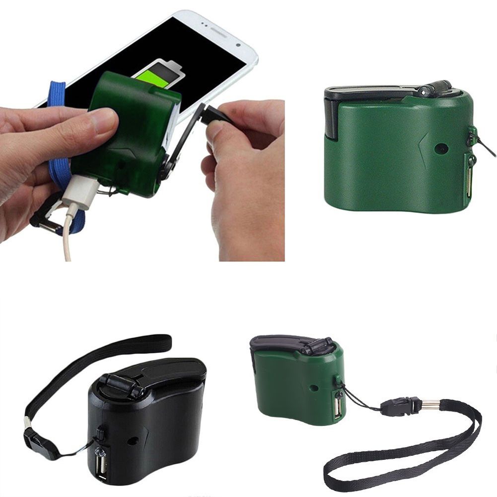Portable Hand Cranking Mobile Device Generator for Emergency Power